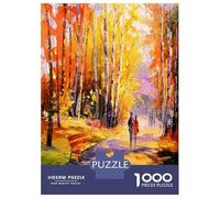Puzzle for Adults 1000 Pieces Autumn Walk Adult Jigsaw Puzzle Hands-on Game Precision Cutting for Is Ideal As A Gift 70x50cm/1000pcs
