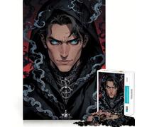 Puzzle for Adults 1000 Pieces Azure Shadows︰ The Frost Necromancer Sharp Joint Play Mental Challenge Toy Calm Fun Time Christmas Home Art (50x75cm)