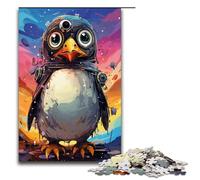 Puzzle for Adults 1000 Pieces Baby Robot Penguin by SplattersLots of Thick Coloured Jigsaw Every Piece Is Unique Challenging Family Fun Game 75x50cm