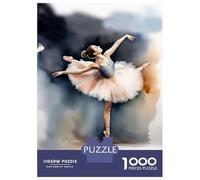 Puzzle for Adults 1000 Pieces Ballerina Watercolor Jigsaw for Adults Relax Games Analysis And Logic Birthday And Unique Gifts 52x38cm/1000pcs