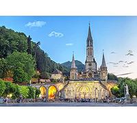 Puzzle for Adults, 1000 Pieces, Basilica of Our Lady of Lourdes, France Puzzle Home Decor Gifts 38x26CM