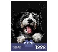 Puzzle for Adults 1000 Pieces Bearded Collie Puzzles for Adults Hands-on Game Difficult Hard Unique Gifts for Birthday And Christmas 38x26cm/1000pcs