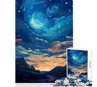 Puzzle for Adults 1000 Pieces Beautiful Starry Sky Adult Jigsaw Puzzles Difficult Hard Every Piece Is Unique - Unique Challenge Game (38x52cm)
