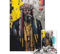 Puzzle for Adults 1000 Pieces Bedouin Smoking A Cigarette Help The Brain Exercise Presents for Women Anti-Stress Toys for Ages 14 And over (38x52cm)