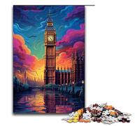 Puzzle for Adults 1000 Pieces Big Ben British Jigsaw Puzzle Every Piece Is Unique - Challenging Family Fun Game 1000 PCS(75x50cm)
