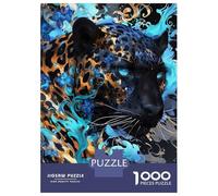 Puzzle for Adults 1000 Pieces Black Panther Bloom Jigsaw for Adults Family Games Home Decoration Unique Gifts for Birthday And Christmas 70x50cm/1000pcs