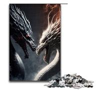 Puzzle for Adults 1000 Pieces Brave Dragon 14 Jigsaw Every Piece Is Unique Challenging Family Fun Game 75x50cm