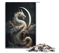 Puzzle for Adults 1000 Pieces Brave Dragon Jigsaw Every Piece Is Unique Challenging Family Fun Game 75x50cm