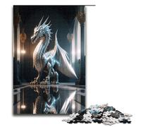 Puzzle for Adults 1000 Pieces Brave Dragon Jigsaw Every Piece Is UniqueChallenging Family Fun Game 75x50cm