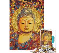 Puzzle for Adults 1000 Pieces Buddha In Thoughts Art Puzzle for Adults Toy Wall Decor Pattern Assembly Parent-child Interaction (Size 38x26cm)