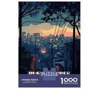 Puzzle for Adults 1000 Pieces Buenos Aires Cityscape at Dusk Adult Jigsaw Puzzle Hands-on Game Precision Cutting for Is Ideal As A Gift 52x38cm/1000pcs