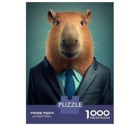 Puzzle for Adults 1000 Pieces Capybara Suit Adult Jigsaw Puzzle Hands-on Game Precision Cutting for Is Ideal As A Gift 52x38cm/1000pcs