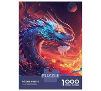 Puzzle for Adults 1000 Pieces Celestial Fire Serpent Adult Jigsaw Puzzle Hands-on Game Precision Cutting for Is Ideal As A Gift 52x38cm/1000pcs