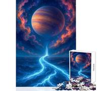 Puzzle for Adults 1000 Pieces Celestial River to A Distant Planet Jigsaw Puzzles for Teenagers Staycation Kill Time Fun Activities at Home Unique Challenge Game (38x52cm)