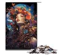 Puzzle for Adults 1000 Pieces Charming Woman Jigsaw Puzzle Every Piece Is Unique - Challenging Family Fun Game 1000 PCS(75x50cm)