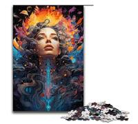 Puzzle for Adults 1000 Pieces Charming Woman Jigsaw Puzzle Every Piece Is Unique - Challenging Family Fun Game 1000 PCS(75x50cm)