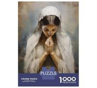 Puzzle for Adults 1000 Pieces Christian Girl Praying Puzzles for Adults Hands-on Game Difficult Hard Unique Gifts for Birthday And Christmas 70x50cm/1000pcs
