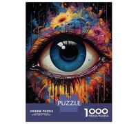 Puzzle for Adults 1000 Pieces Colorful Abstract Eye Art Print Teenager Puzzles Toy Wall Decor Wall Decoration Unique Gifts for Birthday And Christmas 70x50cm/1000pcs