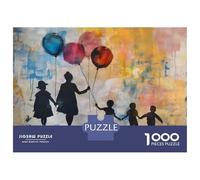 Puzzle for Adults 1000 Pieces Colorful Balloons Joyful Children's Artwork Adult Jigsaw Puzzle Hands-on Game Precision Cutting for Is Ideal As A Gift 52x38cm/1000pcs