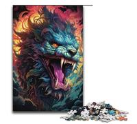 Puzzle for Adults 1000 Pieces Colorful Chinese Dragon Jigsaw Puzzle Every Piece Is Unique - Challenging Family Fun Game 1000 PCS(38x26cm)