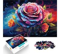 Puzzle for Adults 1000 Pieces Colorful fantasy rose art Home Decoration Puzzle Toys 26x38cm is ideal as gifts for the whole family