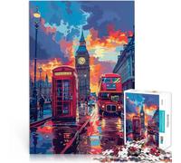 Puzzle for Adults 1000 Pieces Colorful London Big Ben Difficult and Challenge 26x38cm Artists Collection Fine Art for teenager Age 14 Up
