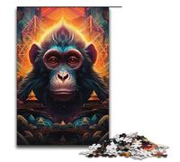 Puzzle for Adults 1000 Pieces Colorful Monkey Jigsaw Puzzle Every Piece Is Unique - Challenging Family Fun Game 1000 PCS(38x26cm)