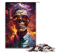Puzzle for Adults 1000 Pieces Colorful Psychedelic Gangster Zombies Jigsaw Puzzle Every Piece Is Unique - Challenging Family Fun Game 1000 PCS(75x50cm)