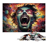 Puzzle for Adults 1000 Pieces Colorful Scary Humans Jigsaw Every Piece Is Unique - Challenging Family Fun Game 1000pcs(38x26cm)