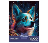 Puzzle for Adults 1000 Pieces Corgi Dog Enchantment Adult Jigsaw Puzzle Hands-on Game Precision Cutting for Is Ideal As A Gift 38x26cm/1000pcs
