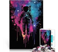 Puzzle for Adults 1000 Pieces Cosmic Astronaut Line Art Spiele Spielzeug Geschenk Geschenke für Freunde und Familie52x38cm