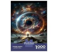 Puzzle for Adults 1000 Pieces Cosmic Eye Space Poster Puzzles for Adults Hands-on Game Difficult Hard Unique Gifts for Birthday And Christmas 52x38cm/1000pcs