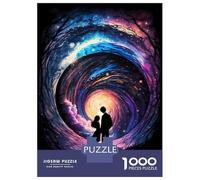 Puzzle for Adults 1000 Pieces Cosmic Love Story Puzzles for Adults Relaxing Games Precision Cutting Parent-child Interaction 38x26cm/1000pcs