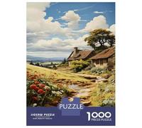 Puzzle for Adults 1000 Pieces Cottage in The Countryside Adult Jigsaw Puzzle Hands-on Game Precision Cutting for Is Ideal As A Gift 70x50cm/1000pcs