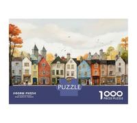Puzzle for Adults 1000 Pieces Cozy Village Scene Puzzles for Adults Hands-on Game Difficult Hard Unique Gifts for Birthday And Christmas 70x50cm/1000pcs