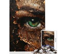 Puzzle for Adults 1000 Pieces Cracked Eye Portrait Relaxing Games But Fun And Humorous Toy Wall Decor Difficult And Challenge (50X75cm)