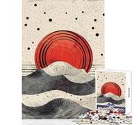 Puzzle for Adults 1000 Pieces Crimson Tide Hands-on Game Difficult Hard Home Decoration Toys Artists Collection, Fine Art (38X52cm)