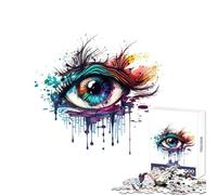 Puzzle for Adults 1000 Pieces Crying Eye Puzzles for Teenagers Birthday Present Difficult And Challenge Toy Intellectual Game (38x26cm)