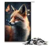 Puzzle for Adults 1000 Pieces Cute Fox Jigsaw Every Piece Is Unique Challenging Family Fun Game 75x50cm