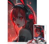 Puzzle for Adults 1000 Pieces Cyber Bunny Aesthetic Hands-on Game Difficult Hard Home Decoration Toys Artists Collection, Fine Art (38X52cm)