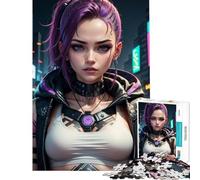 Puzzle for Adults 1000 Pieces Cyberpunk Citizen Jigsaw 1000 Piece Home Decoration Toys Stress Reliever Family Fun & Game Night (50x75cm)