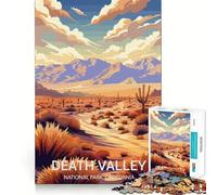 Puzzle for Adults 1000 Pieces Death Valley National Park Exact Edge Art Mental Exercise Fun Quiet Play Game Birthday Activity (38x52cm)