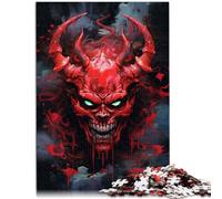 Puzzle for Adults 1000 Pieces Devil Demon Face Family Fun Jigsaws 26x38cm Birthday Present Gifts Wall Art for 14 year olds