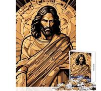 Puzzle for Adults 1000 Pieces Divine Gold Halo Hands-on Game Difficult Hard Home Decoration Toys Artists Collection, Fine Art (38X52cm)