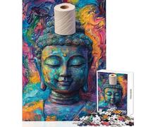 Puzzle for Adults 1000 Pieces Divine Roll Buddha's Zen Moment Relaxing Games But Fun And Humorous Toy Wall Decor Difficult And Challenge (38X52cm)