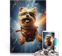 Puzzle for Adults 1000 Pieces Dog in 60s Rock Album Lernspielzeug für die ganze Familie Eltern-Kind-Interaktion75x50cm