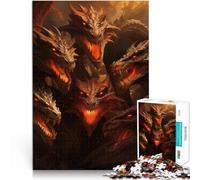 Puzzle for Adults 1000 Pieces Dragons artwork Quiz game 38x52cm Wall Decoration Unique Birthday and Xmas Gifts for for Age 14