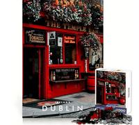 Puzzle for Adults 1000 Pieces Dublin Side Flawless Edge Fun Smart Brain Activity Quiet Fun Play Christmas Home Art (38x52cm)