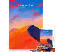 Puzzle for Adults 1000 Pieces Dune Du Pilat Sunset Flawless Edge Fun Smart Brain Activity Quiet Fun Play Christmas Home Art (50x75cm)