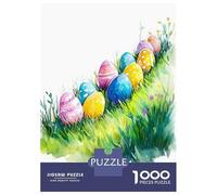 Puzzle for Adults 1000 Pieces Easter Egg Hunt Adult Jigsaw Puzzle Hands-on Game Precision Cutting for Is Ideal As A Gift 70x50cm/1000pcs